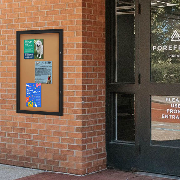 Extra Large Outdoor Poster Display Cases with Radius Edge Cabinet Corners | SwingCase Wall Mount Encosed Bulletin Board in 15+ Sizes