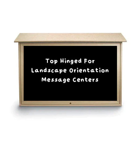 24x60 Standing Magnetic Black Dry Erase Board Outdoor Message Center ...