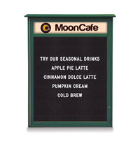 11x14 Wall Mounted Outdoor Message Center with Letter Board with Header