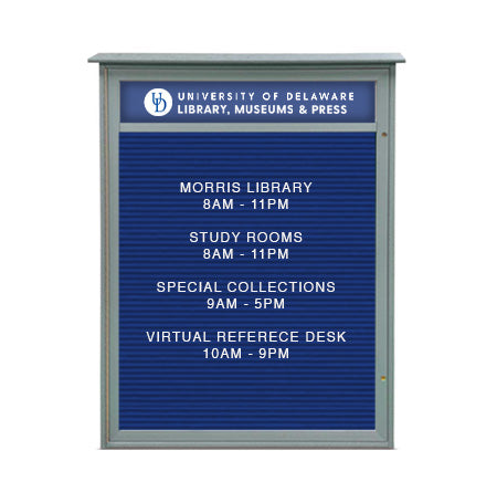 11x14 Wall Mounted Outdoor Message Center with Letter Board with Header