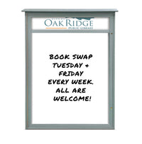 22" x 28" Outdoor Message Center - Magnetic White Dry Erase Board
