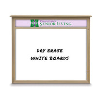 36" x 48" Outdoor Message Center - Magnetic White Dry Erase Board