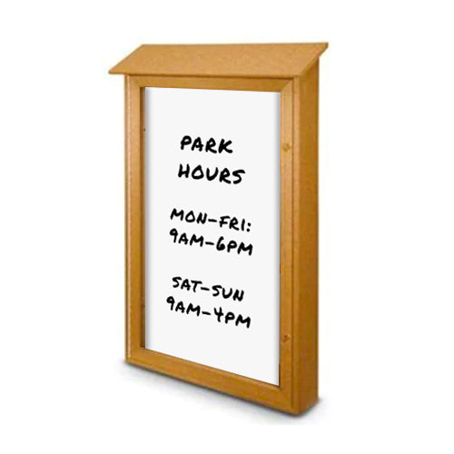 26" x 42" Outdoor Message Center - Magnetic White Dry Erase Board