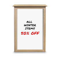 32" x 48" Outdoor Message Center - Magnetic White Dry Erase Board