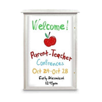 40" x 60" Outdoor Message Center - Magnetic White Dry Erase Board