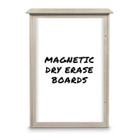 48" x 48" Outdoor Message Center - Magnetic White Dry Erase Board