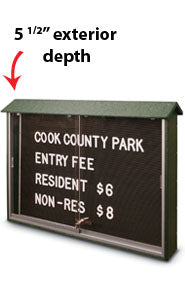 Eco-Friendly, Maintenance Free, Recycled Plastic Weather Proof Letterboard Message Centers Outdoor Wall Mounted