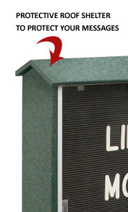 Outdoor Sliding Door Message Center Letterboards | Wall Mount Information Letters Boards