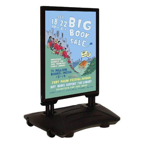 Street-Master 22x28 A-Frame Message Board with Letter Reader Board