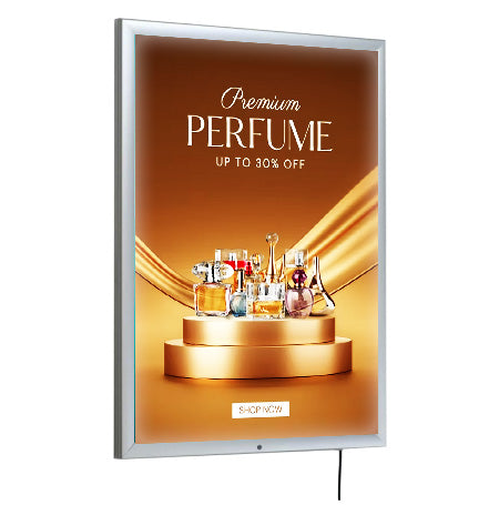 Weatherproof Outdoor LED 24x36 Light Box Lockable Snap Poster