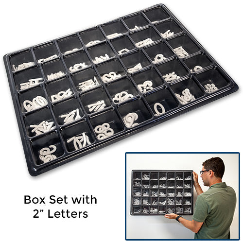 Roman Changeable Letter Sets | White Plastic Letters - Displays4Sale ...