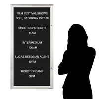 EXTREME WeatherPLUS Extra-Large Outdoor Enclosed Letter Boards | Single Locking Door SwingCase