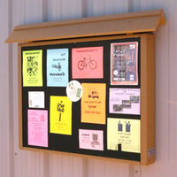 45x31 Wall Mount Outdoor Open Face Cork Board Info Center is available in 6 Plastic Lumber Finishes