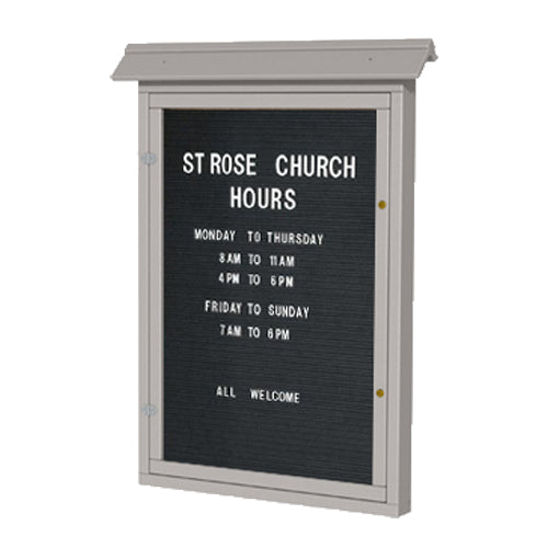 28x42 Wall Outdoor ULTRA SIZE Letter Board Info Center is available in 6 Plastic Lumber Finishes