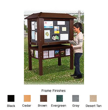 Recycled Plastic Wood Kiosks / Sustainable Outdoor Kiosks